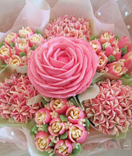 Pretty Pink Cupcake Bouquet