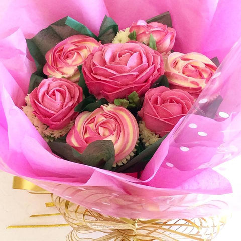 Romantic Rose Cupcake Bouquet