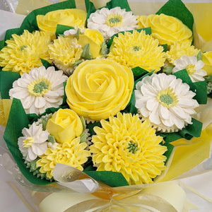 Yellow Roses and White Daisies